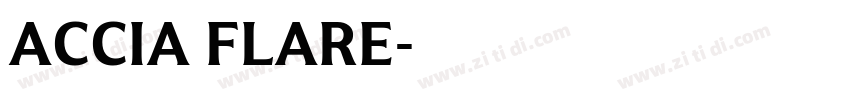 ACCIA FLARE字体转换